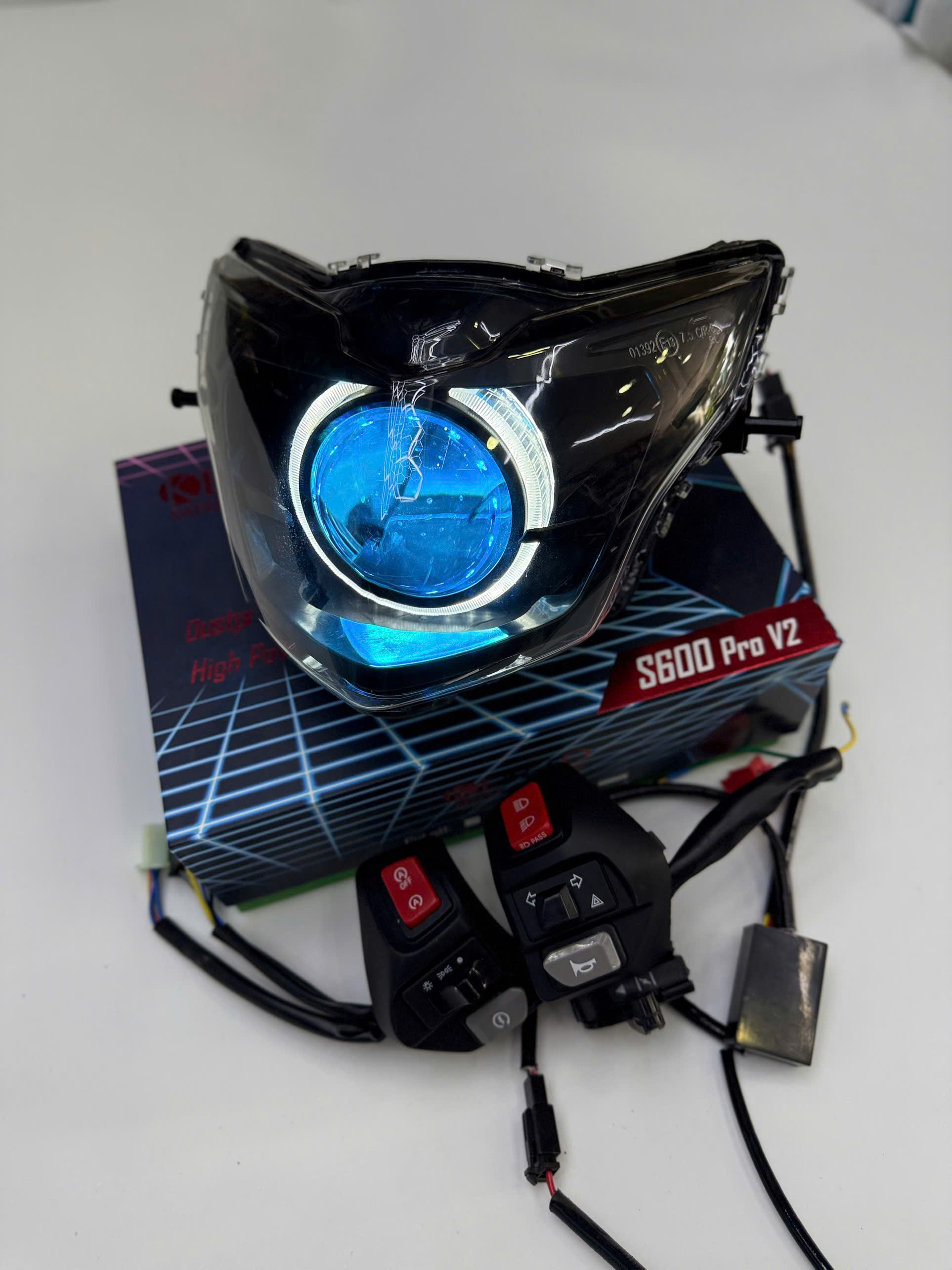 Pha Đèn Ex135 Bi Kenzo S600 Pro V2 Full Mạch Kèm Cùm Nvx